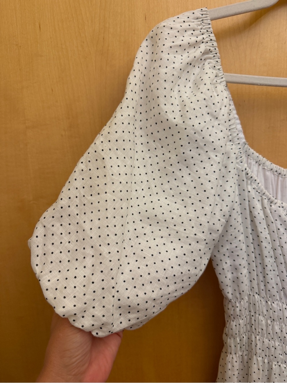 FAITHFULL THE BRAND
Maurelle Polka-Dot Print Linen Midi Dress size medium - Picture 8 of 10